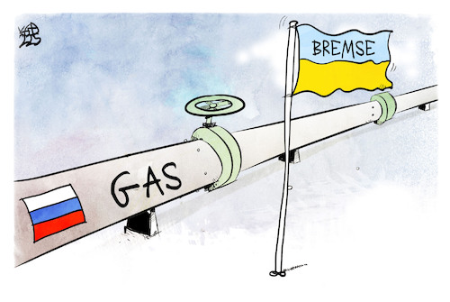 Cartoon: Gastransit (medium) by Kostas Koufogiorgos tagged karikatur,koufogiorgos,gas,pipeline,bremse,stopp,energie,karikatur,koufogiorgos,gas,pipeline,bremse,stopp,energie
