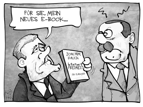 Cartoon: Gauck und Erdogan (medium) by Kostas Koufogiorgos tagged politik,bundespräsident,staatsbesuch,türkei,internet,freiheit,buch,ebook,erdogan,gauck,illustration,cartoon,koufogiorgos,karikatur,karikatur,koufogiorgos,cartoon,illustration,gauck,erdogan,ebook,buch,freiheit,internet,türkei,staatsbesuch,bundespräsident,politik