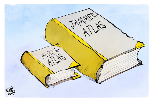 Glücksatlas vs. Jammeratlas Glücksatlas vs. Jammeratlas