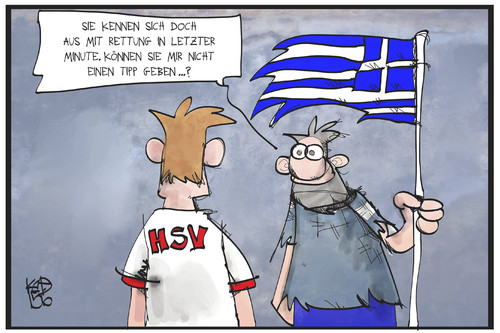 Cartoon: Griechenland (medium) by Kostas Koufogiorgos tagged karikatur,koufogiorgos,illustration,cartoon,hsv,griechenland,rettung,fussball,politik,europa,eu,tipp,ratschlag,pleite,bankrott,grexit,sport,karikatur,koufogiorgos,illustration,cartoon,hsv,griechenland,rettung,fussball,politik,europa,eu,tipp,ratschlag,pleite,bankrott,grexit,sport