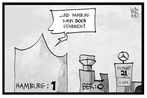 Cartoon: Hamburg siegt (medium) by Kostas Koufogiorgos tagged karikatur,koufogiorgos,illustration,cartoon,hamburg,berlin,stuttgart,sieg,grossprojekt,baustelle,bahnhof,flughafen,elbphilharmnie,sieger,gewinner,liga,absteiger,karikatur,koufogiorgos,illustration,cartoon,hamburg,berlin,stuttgart,sieg,grossprojekt,baustelle,bahnhof,flughafen,elbphilharmnie,sieger,gewinner,liga,absteiger