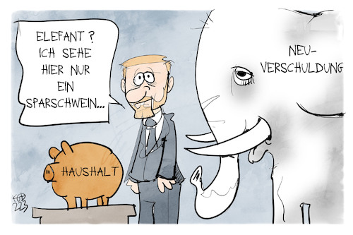 Cartoon: Haushaltsplanung (medium) by Kostas Koufogiorgos tagged karikatur,koufogiorgos,haushalt,etat,elefant,sparschwein,lindner,finanzminister,geld,steuern,neuverschuldung,karikatur,koufogiorgos,haushalt,etat,elefant,sparschwein,lindner,finanzminister,geld,steuern,neuverschuldung