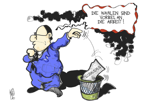 Cartoon: Hollande (medium) by Kostas Koufogiorgos tagged hollande,frankreich,sozialismus,wahl,sozialisten,arbeit,wahlversprechen,politik,parlament,karikatur,kostas,koufogiorgos,hollande,frankreich,sozialismus,wahlversprechen