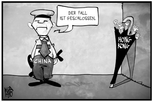 Cartoon: Hongkong (medium) by Kostas Koufogiorgos tagged karikatur,koufogiorgos,illustration,cartoon,hongkong,regenschirm,demonstration,china,ultimatum,demokratie,politik,karikatur,koufogiorgos,illustration,cartoon,hongkong,regenschirm,demonstration,china,ultimatum,demokratie,politik