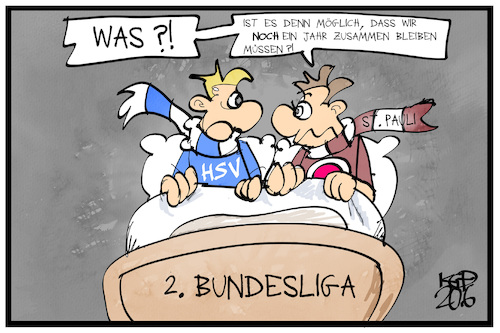 Hsv Und St Pauli Von Kostas Koufogiorgos Sport Cartoon Toonpool