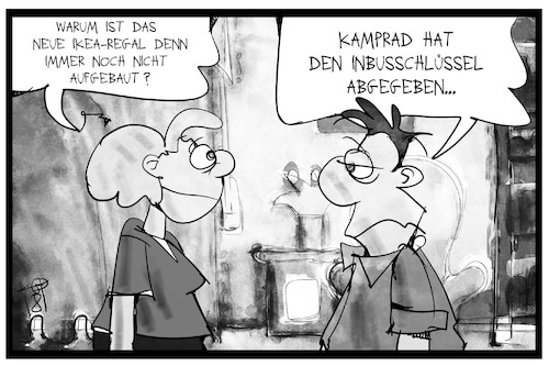 Cartoon: IKEA (medium) by Kostas Koufogiorgos tagged karikatur,koufogiorgos,illustration,cartoon,kamprad,inbus,schlüssel,werkzeug,möbel,sb,selbstbau,wohnung,paar,familie,heimwerker,ikea,karikatur,koufogiorgos,illustration,cartoon,kamprad,inbus,schlüssel,werkzeug,möbel,sb,selbstbau,wohnung,paar,familie,heimwerker,ikea