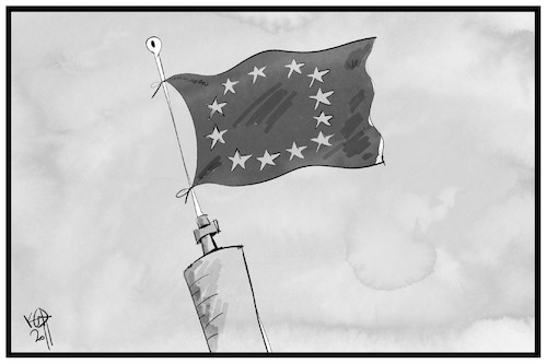 Cartoon: Impfung für Europa (medium) by Kostas Koufogiorgos tagged karikatur,koufogiorgos,illustration,cartoon,corona,impfung,impfstoff,fahne,flagge,eu,europa,biontech,karikatur,koufogiorgos,illustration,cartoon,corona,impfung,impfstoff,fahne,flagge,eu,europa,biontech