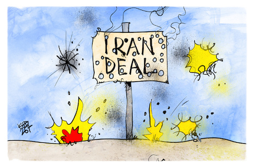 Cartoon: Irankrieg (medium) by Kostas Koufogiorgos tagged karikatur,koufogiorgos,iran,krieg,waffenruhe,konflikt,deal,karikatur,koufogiorgos,iran,krieg,waffenruhe,konflikt,deal