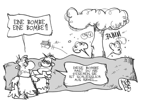 Cartoon: Israel (medium) by Kostas Koufogiorgos tagged israel,syrien,angriff,bombe,konflikt,krieg,karikatur,koufogiorgos,israel,syrien,angriff,bombe,konflikt,krieg,karikatur,koufogiorgos