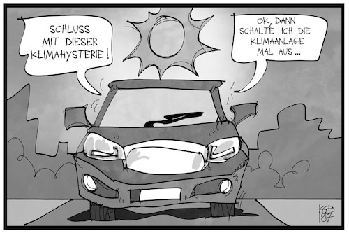 Cartoon: Klimahysterie (medium) by Kostas Koufogiorgos tagged karikatur,koufogiorgos,illustration,cartoon,klima,hysterie,auto,klimaanlage,sommer,hitze,hitzewelle,wetter,karikatur,koufogiorgos,illustration,cartoon,klima,hysterie,auto,klimaanlage,sommer,hitze,hitzewelle,wetter