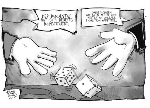 Cartoon: Koalitionsspiele (medium) by Kostas Koufogiorgos tagged bundestag,spd,cdu,regierung,koalition,spiel,verhandlung,karikatur,koufogiorgos,bundestag,spd,cdu,regierung,koalition,spiel,verhandlung,karikatur,koufogiorgos