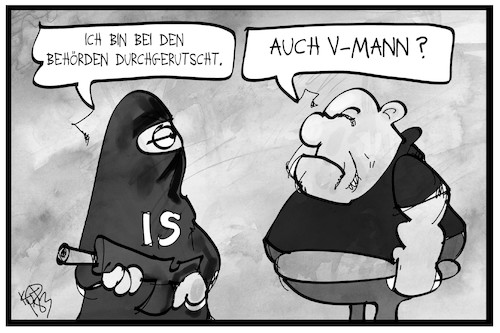 Cartoon: Kriegsverbrecher (medium) by Kostas Koufogiorgos tagged karikatur,koufogiorgos,illustration,cartoon,vmann,kriegsverbrecher,is,terrorist,staat,behörde,gewalt,asylbewerber,flüchtlinge,neonazi,verfassungsschutz,karikatur,koufogiorgos,illustration,cartoon,vmann,kriegsverbrecher,is,terrorist,staat,behörde,gewalt,asylbewerber,flüchtlinge,neonazi,verfassungsschutz