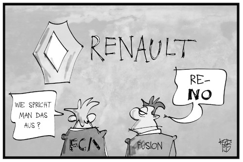 Cartoon: LCA-Renault (medium) by Kostas Koufogiorgos tagged karikatur,koufogiorgos,illustration,cartoon,lca,renault,automobil,fusion,chrysler,fiat,nissan,logo,wirtschaft,karikatur,koufogiorgos,illustration,cartoon,lca,renault,automobil,fusion,chrysler,fiat,nissan,logo,wirtschaft