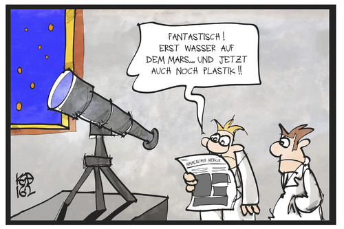 Cartoon: Mars-Rückruf (medium) by Kostas Koufogiorgos tagged karikatur,koufogiorgos,illustration,cartoon,mars,schokolade,riegel,planet,astronomie,beobachtung,sterne,plastik,wasser,entdeckung,wissenschaft,karikatur,koufogiorgos,illustration,cartoon,mars,schokolade,riegel,planet,astronomie,beobachtung,sterne,plastik,wasser,entdeckung,wissenschaft