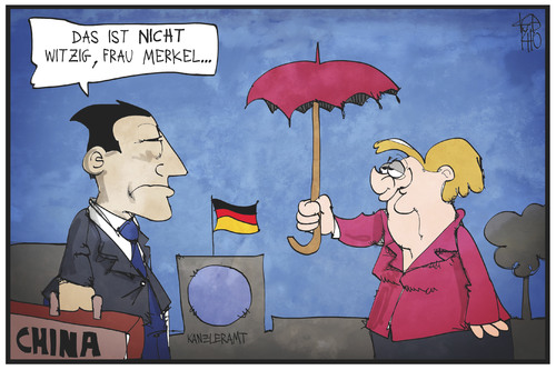 Merkel und Li