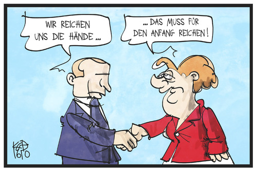 Merkel und Putin