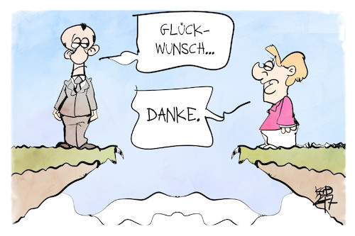 Cartoon: Merkels 70. Geburtstag (medium) by Kostas Koufogiorgos tagged karikatur,koufogiorgos,merkel,merz,cdu,geburtstag,karikatur,koufogiorgos,merkel,merz,cdu,geburtstag