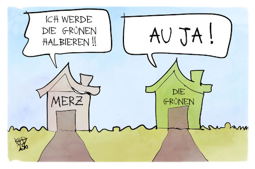 Merz gegen die Grünen