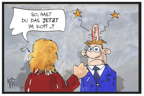 Cartoon: Nein heißt Nein (medium) by Kostas Koufogiorgos tagged karikatur,koufogiorgos,illustration,cartoon,nein,mann,frau,sexualstrafrecht,gewalt,karikatur,koufogiorgos,illustration,cartoon,nein,mann,frau,sexualstrafrecht,gewalt