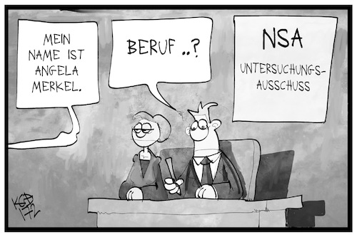 Cartoon: NSA-UA (medium) by Kostas Koufogiorgos tagged karikatur,koufogiorgos,illustration,cartoon,nsa,untersuchungsausschuss,bundeskanzlerin,merkel,aussage,zeugin,usa,spionage,geheimdienst,abhören,karikatur,koufogiorgos,illustration,cartoon,nsa,untersuchungsausschuss,bundeskanzlerin,merkel,aussage,zeugin,usa,spionage,geheimdienst,abhören