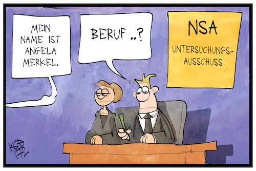 Cartoon: NSA-UA (medium) by Kostas Koufogiorgos tagged karikatur,koufogiorgos,illustration,cartoon,nsa,untersuchungsausschuss,bundeskanzlerin,merkel,aussage,zeugin,usa,spionage,geheimdienst,abhören,karikatur,koufogiorgos,illustration,cartoon,nsa,untersuchungsausschuss,bundeskanzlerin,merkel,aussage,zeugin,usa,spionage,geheimdienst,abhören