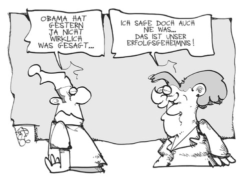 Cartoon: Obamas Rede in Berlin (medium) by Kostas Koufogiorgos tagged obama,merkel,michel,berlin,usa,deutschland,erfolgsgeheimnis,karikatur,koufogiorgos,obama,merkel,michel,berlin,usa,deutschland,erfolgsgeheimnis,karikatur,koufogiorgos