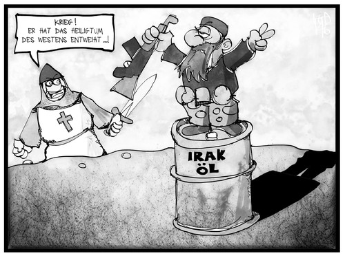Ol Krieg Im Irak Von Kostas Koufogiorgos Politik Cartoon Toonpool