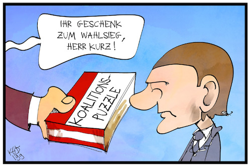 Cartoon: Österreich (medium) by Kostas Koufogiorgos tagged karikatur,koufogiorgos,illustration,cartoon,österreich,wahl,wahlsieg,kurz,övp,koalition,puzzle,partei,regierungsbildung,demokratie,karikatur,koufogiorgos,illustration,cartoon,österreich,wahl,wahlsieg,kurz,övp,koalition,puzzle,partei,regierungsbildung,demokratie