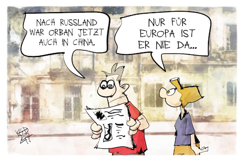 Orban auf Tour