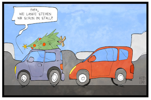 Cartoon: Oster-Stau (medium) by Kostas Koufogiorgos tagged karikatur,koufogiorgos,illustration,cartoon,stau,ostern,weihnachten,verkehr,weihnachtsbaum,ferien,urlaub,reise,karikatur,koufogiorgos,illustration,cartoon,stau,ostern,weihnachten,verkehr,weihnachtsbaum,ferien,urlaub,reise