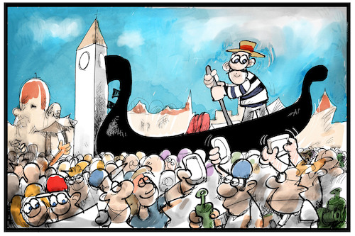 Cartoon: Overtourism (medium) by Kostas Koufogiorgos tagged karikatur,koufogiorgos,illustration,cartoon,overtourism,tourismus,venedig,italien,gondel,selfie,touristen,masse,flut,menschen,urlaub,reise,karikatur,koufogiorgos,illustration,cartoon,overtourism,tourismus,venedig,italien,gondel,selfie,touristen,masse,flut,menschen,urlaub,reise