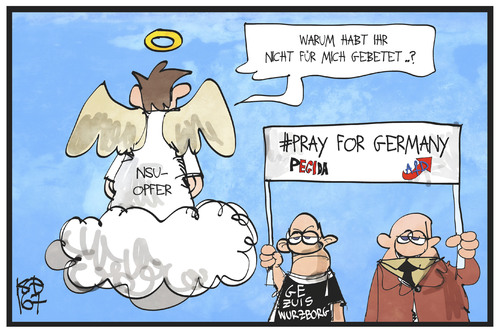 Cartoon: Pray for Germany (medium) by Kostas Koufogiorgos tagged karikatur,koufogiorgos,illustration,cartoon,hashtag,pray,beten,germany,afd,pegida,nsu,opfer,heuchelei,je,suis,terrorismus,anschlag,wuerzburg,politik,populismus,karikatur,koufogiorgos,illustration,cartoon,hashtag,pray,beten,germany,afd,pegida,nsu,opfer,heuchelei,je,suis,terrorismus,anschlag,wuerzburg,politik,populismus