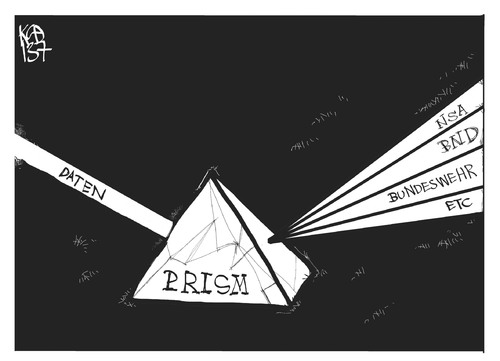 Cartoon: Prism (medium) by Kostas Koufogiorgos tagged prism,nsa,bnd,bundeswehr,daten,datenschutz,usa,geheimdienst,karikatur,prisma,koufogiorgos,prism,nsa,bnd,bundeswehr,daten,datenschutz,usa,geheimdienst,karikatur,prisma,koufogiorgos