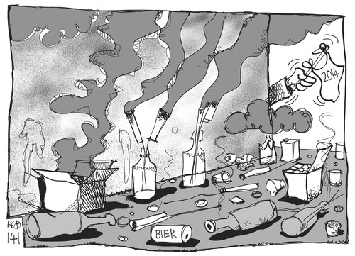 Cartoon: Prost Neujahr! (medium) by Kostas Koufogiorgos tagged eu,europa,griechenland,cinderella,aschenputtel,karikatur,koufogiorgos,eu,europa,griechenland,cinderella,aschenputtel,karikatur,koufogiorgos
