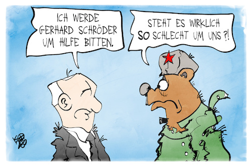 Putin und Schröder