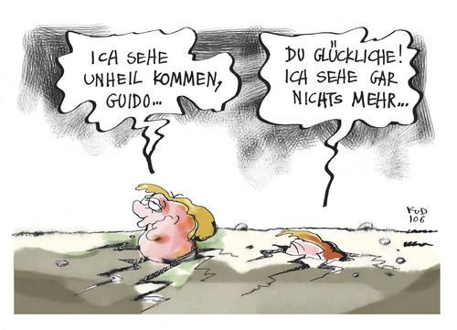 Cartoon: Regierung im Umfragetief (medium) by Kostas Koufogiorgos tagged regierung,umfrage,umfragetief,krise,cdu,fdp,csu,westerwelle,merkel,koalition,innenpolitik,politik,karikatur,kostas,koufogiorgos,regierung,umfrage,umfragetief,krise,cdu,fdp,csu,guido westerwelle,angela merkel,koalition,guido,westerwelle,angela,merkel