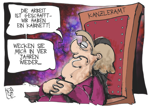 Cartoon: Regierungsarbeit (medium) by Kostas Koufogiorgos tagged regierung,arbeit,merkel,wahl,legislaturperiode,karikatur,koufogiorgos,regierung,arbeit,merkel,wahl,legislaturperiode,karikatur,koufogiorgos