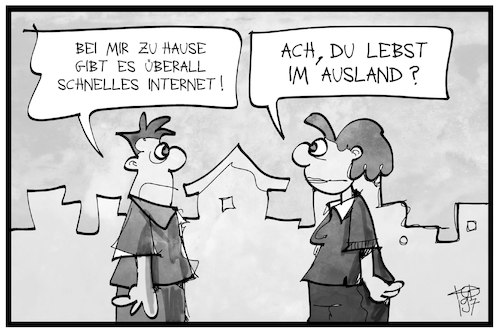 Schnelles Internet Von Kostas Koufogiorgos Forschung Technik Cartoon Toonpool