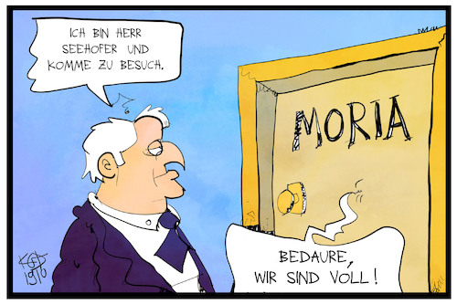 Seehofer in Moria