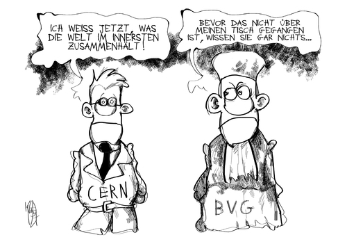 Cartoon: Verfassungsrichter (medium) by Kostas Koufogiorgos tagged koufogiorgos,kostas,karikatur,klage,wissenschaftler,urteil,richter,verfassung,cern,bvg,bvg,cern,verfassung,richter,urteil,wissenschaftler