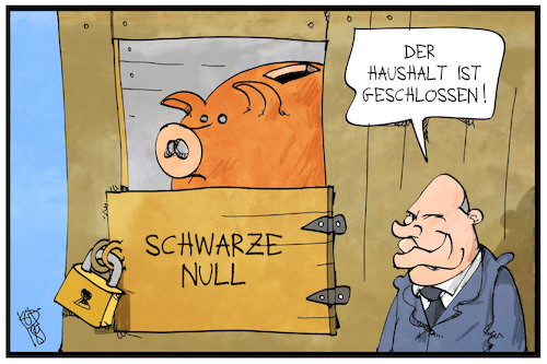 Cartoon: Sparhaushalt (medium) by Kostas Koufogiorgos tagged karikatur,koufogiorgos,illustration,cartoon,haushalt,stall,sparschwein,scholz,bundeshaushalt,geld,politik,karikatur,koufogiorgos,illustration,cartoon,haushalt,stall,sparschwein,scholz,bundeshaushalt,geld,politik