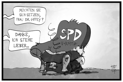 Cartoon: SPD-Vorsitz (medium) by Kostas Koufogiorgos tagged karikatur,koufogiorgos,illustration,cartoon,spd,vorsitz,giffey,schleudersitz,thron,sozialdemokraten,karikatur,koufogiorgos,illustration,cartoon,spd,vorsitz,giffey,schleudersitz,thron,sozialdemokraten