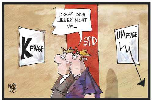 Cartoon: SPD (medium) by Kostas Koufogiorgos tagged karikatur,koufogiorgos,illustration,cartoon,spd,kfrage,kanzler,kandidat,umfrage,kurve,partei,wahlkampf,zukunft,aussicht,prognose,karikatur,koufogiorgos,illustration,cartoon,spd,kfrage,kanzler,kandidat,umfrage,kurve,partei,wahlkampf,zukunft,aussicht,prognose