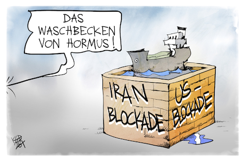 Cartoon: Straße von Hormus (medium) by Kostas Koufogiorgos tagged karikatur,koufogiorgos,hormus,straße,waschbecken,blockade,iran,usa,karikatur,koufogiorgos,hormus,straße,waschbecken,blockade,iran,usa