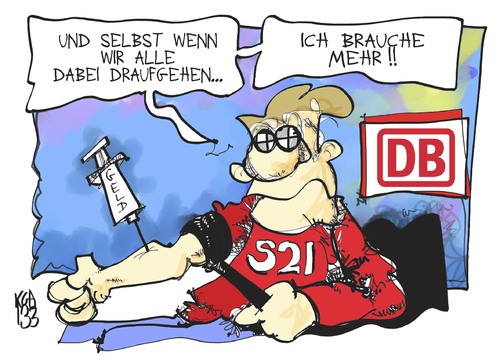 Cartoon: Stuttgart 21 (medium) by Kostas Koufogiorgos tagged stuttgart,21,bahn,aufsichtsrat,junkie,geld,finanzierung,bahnhof,karikatur,kostas,koufogiorgos,stuttgart,21,bahn,aufsichtsrat,junkie,geld,finanzierung,bahnhof,karikatur,kostas,koufogiorgos