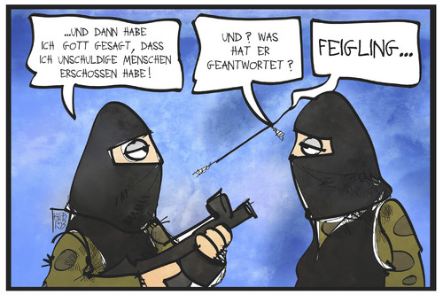 Cartoon: Terror in Tunis (medium) by Kostas Koufogiorgos tagged karikatur,koufogiorgos,illustration,cartoon,tunis,terrorismus,terroristen,tourist,unschuldig,gott,feigling,politik,extremismus,anschlag,tunesien,karikatur,koufogiorgos,illustration,cartoon,tunis,terrorismus,terroristen,tourist,unschuldig,gott,feigling,politik,extremismus,anschlag,tunesien