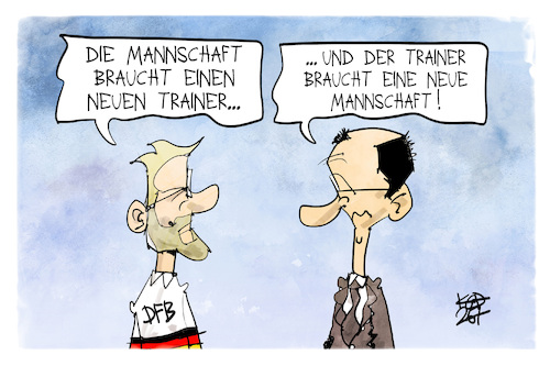Trainer und Mannschaft