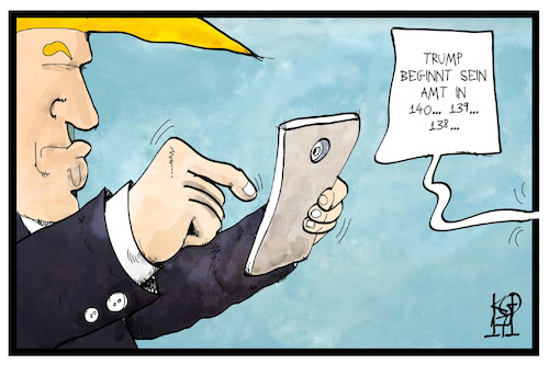 Cartoon: Trump naht (medium) by Kostas Koufogiorgos tagged karikatur,koufogiorgos,illustration,cartoon,trump,amtsantritt,twitter,internet,soziale,netzwerke,smartphone,handy,usa,präsident,online,karikatur,koufogiorgos,illustration,cartoon,trump,amtsantritt,twitter,internet,soziale,netzwerke,smartphone,handy,usa,präsident,online