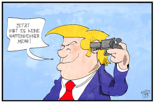 Cartoon: Trump und die Waffenlobby (medium) by Kostas Koufogiorgos tagged karikatur,koufogiorgos,illustration,cartoon,trump,nra,waffen,waffenlobby,usa,selbstmord,waffengegner,präsident,karikatur,koufogiorgos,illustration,cartoon,trump,nra,waffen,waffenlobby,usa,selbstmord,waffengegner,präsident