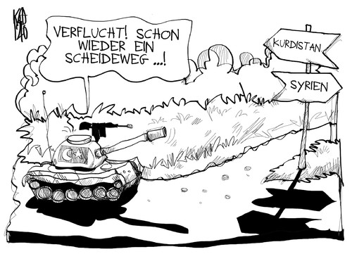 Cartoon: Türkei und Syrien (medium) by Kostas Koufogiorgos tagged syrien,türkei,konflikt,krieg,kurdistan,panzer,armee,militär,angriff,soldat,karikatur,kostas,koufogiorgos,syrien,türkei,konflikt,krieg,kurdistan,panzer,armee,militär,angriff,soldat,karikatur,kostas,koufogiorgos